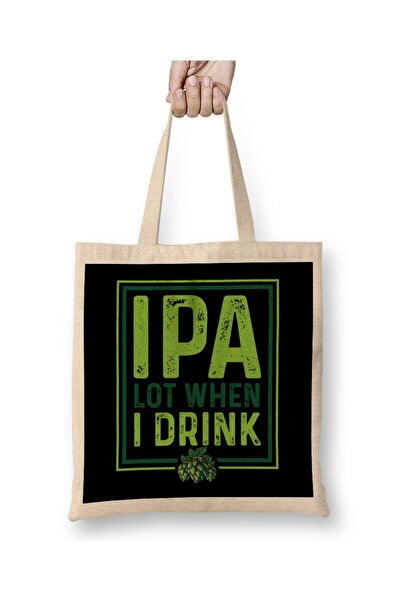 dekado IPA الكثير عندما أشرب البيرة مضحك شرب حقيبة القماش مقبض طويل