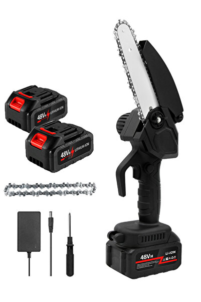 Golivn منشار كهربائي صغير لاسلكي 6 بوصة، منشار يدوي لتقليم الأشجار وقطع الأخش...