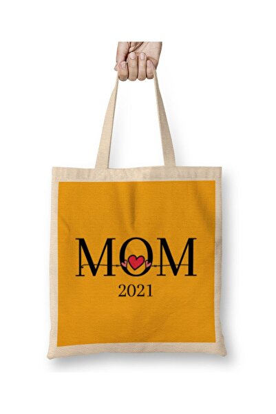 dekado LOVE MOM Mothers Day 2021 Cloth Bag Long Handle