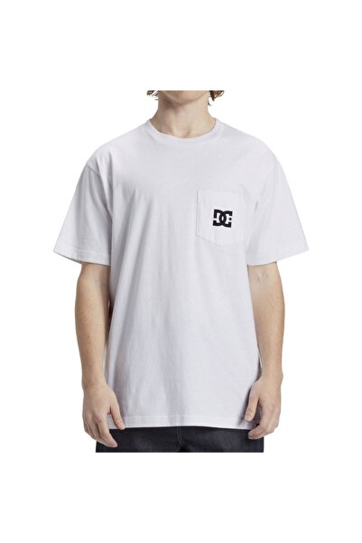 DC Μπλουζάκι με τσέπη με σχέδιο αστέρι, λευκό, XXL