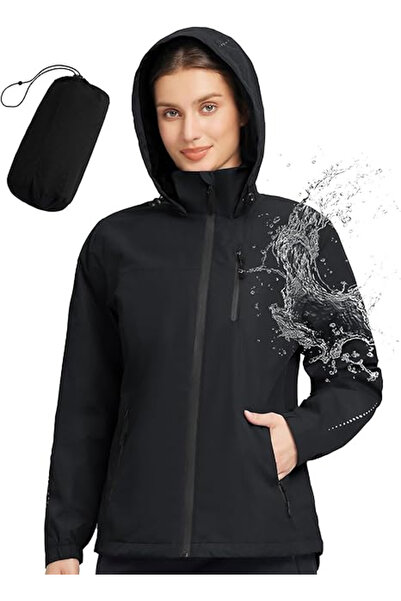 BALEAF Black lightweight spring jacket for women, breathable, XL