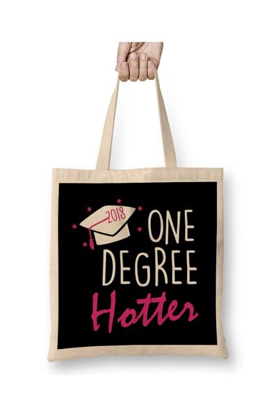 dekado حقيبة قماش يوم التخرج One Degree Hotter 2018 بمقبض طويل