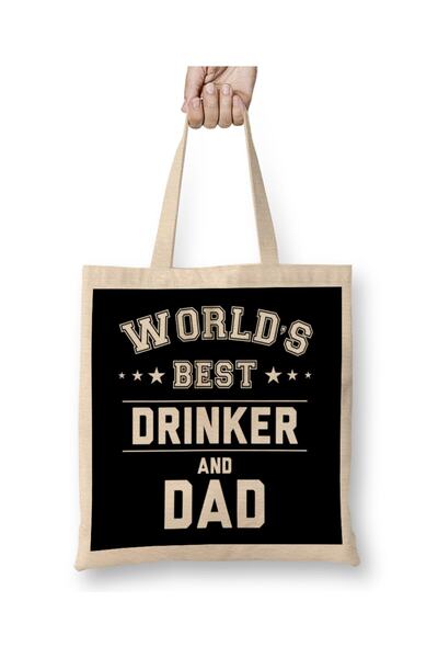 dekado حقيبة قماشية من Fathers Day World's Best Drummer And Dad بمقبض طويل