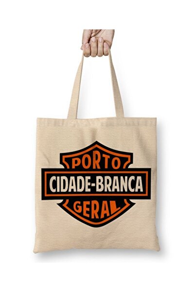 dekado حقيبة قماش للدراجة النارية من Cidade Branca بمقبض طويل