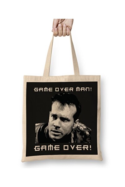 dekado حقيبة حمل Game Over Man Game Over Quote Aliens بمقبض طويل