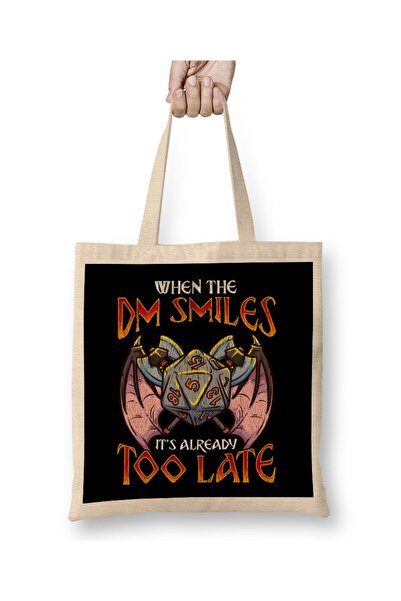 dekado حقيبة Dungeon Master When the DM Smiles It's Too Late المضحكة للألعاب ...