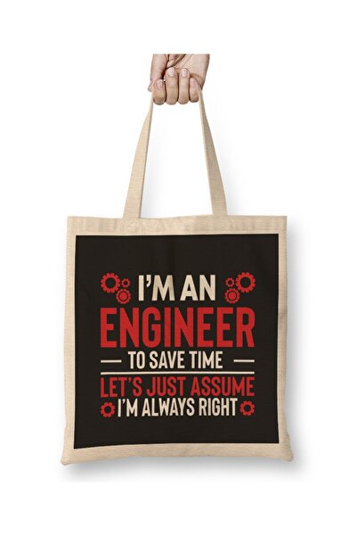 dekado I Am An Engineer 02 Cloth Bag Long Handle