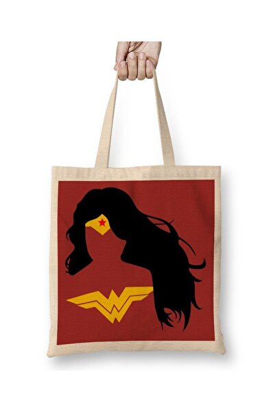 dekado Quadro Mulher Maravilha Minimalista Tote Bag Long Handle