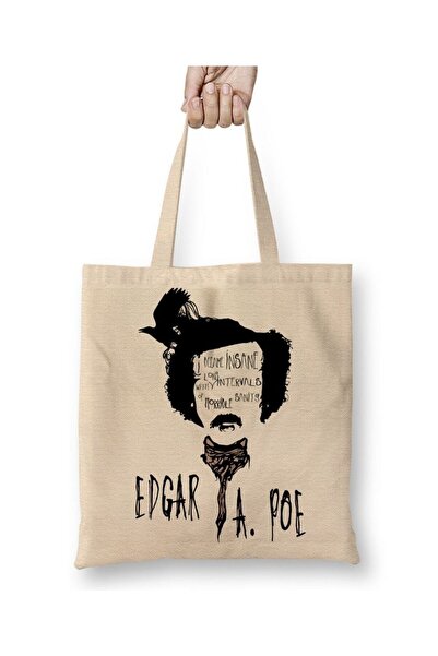 dekado Edgar Allan Poe Tote Bag Long Handle