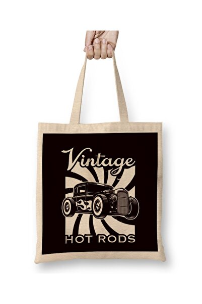 dekado حقيبة حمل كلاسيكية للسيارات الأمريكية القديمة من Vintage Hot Rods بمقب...