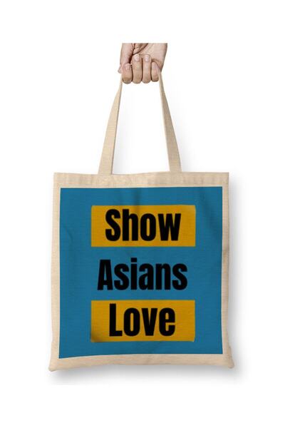 dekado حقيبة حمل من Show Asians Love Stop Asian Hate بمقبض طويل