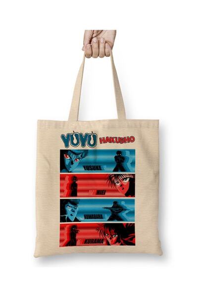 dekado Yu Yu Hakusho Personagens Tote Bag Long Handle