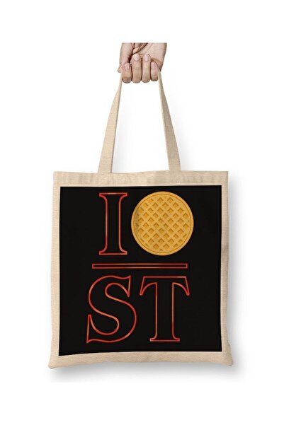 dekado I Love Techno Cloth Bag Long Handle