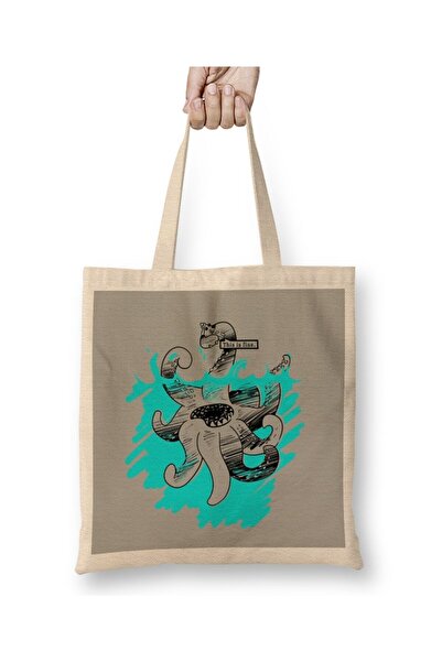 dekado This Is Fine Kraken Tote Bag Long Handle
