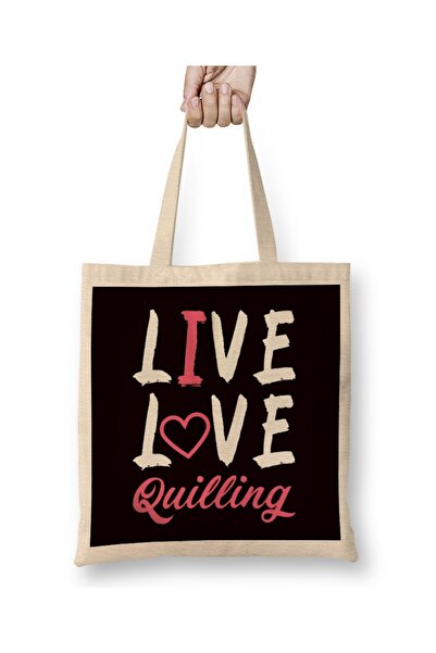 dekado Live Quilling Love Paper تخريمية حرفي صياغة الفنان حمل حقيبة مقبض طويل