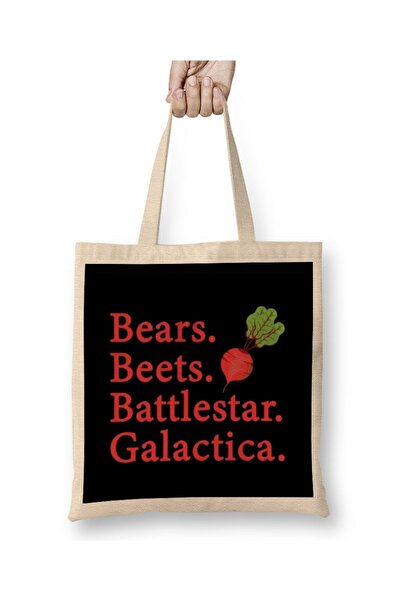 dekado حقيبة حمل مكتبية من Bears Beets Battlestar Galactica بمقبض طويل