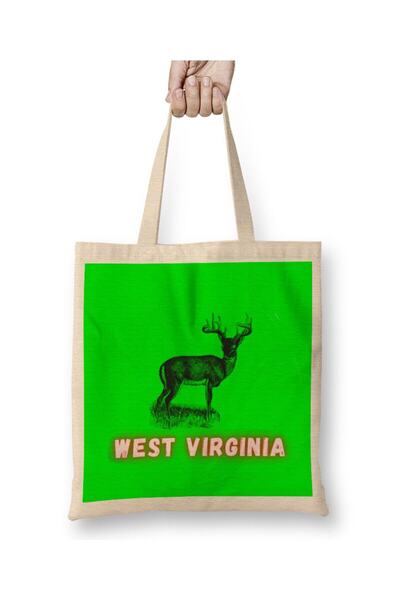 dekado West Virginia Art Gift Tote Bag Long Handle