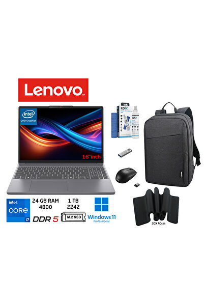 LENOVO Ideapad Slim3 Intel CoreI7 13620H 24GB 1tb SSD W11PRO 16"Fhd 83K2001VT...