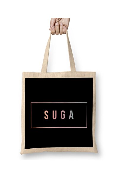 dekado Suga Bts Simple Suga Bts fan Tote Bag Long Handle