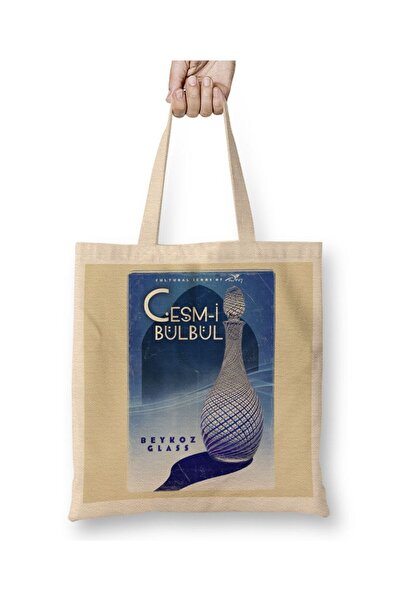 Generic Brand حقيبة قماش Cesm-i Bülbül بمقبض طويل