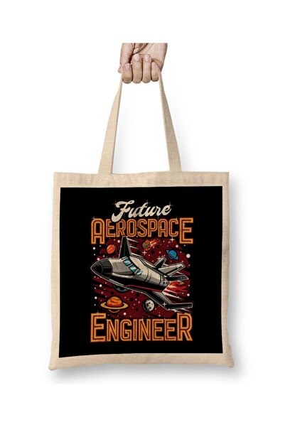 dekado Future Aerospace Engineer Spaceship Obsessed Kid Tote Bag Long Handle