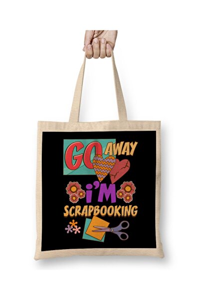 Generic Brand Funny Go Away I'm Scrapbooking Cute Scrapbooker Tote Bag Long H...