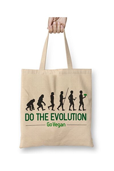 dekado حقيبة قماش نباتية من Do The Evolution Go بمقبض طويل