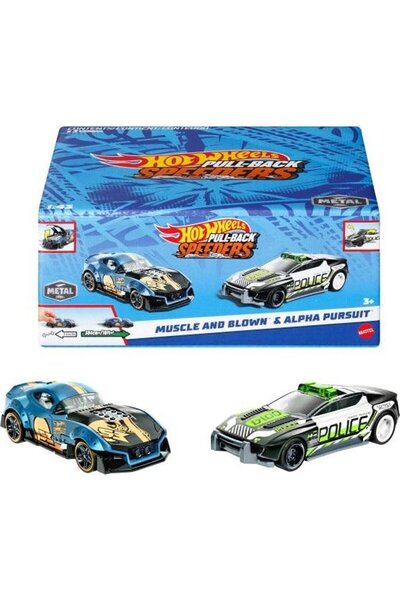 Other Set de 2 vehicule Hot Wheels cu mecanism de tragere înapoi