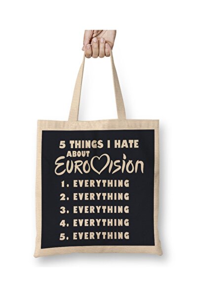 Generic Brand حقيبة حمل ذات مقبض طويل من Five Things I Hate About Eurovision