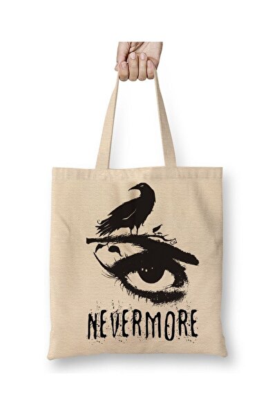 dekado Nevermore Edgar Allan Poe Tote Bag Long Handle
