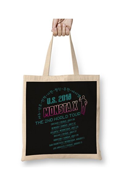 dekado حقيبة حمل Monsta X U s 2018 The 2nd World Tour بمقبض طويل