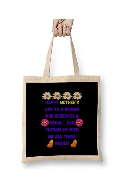 dekado Mother's Day Sayings & Quotes For Mom 2021 Cloth Bag Long Handle