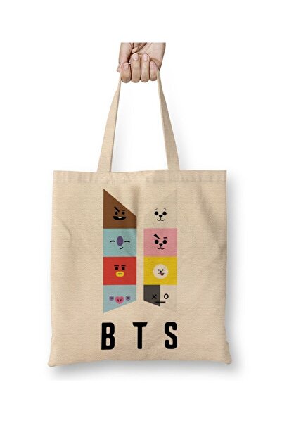 dekado Bts Bt21 Characters Tote Bag Long Handle