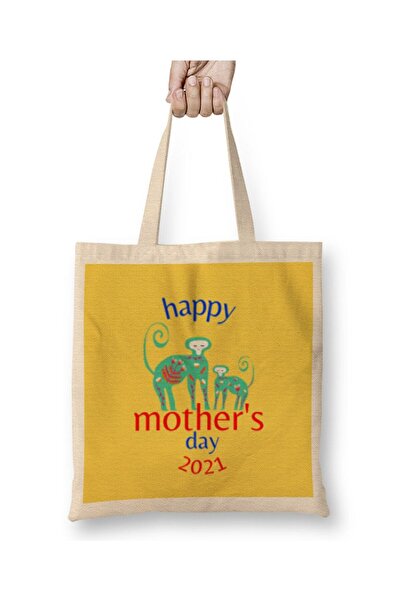 dekado Mothers Day 2021 CUTE MOM Cloth Bag Long Handle