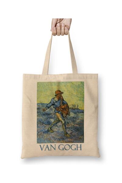 dekado حقيبة حمل بمقبض طويل من The Sower بواسطة Vincent Van Gogh