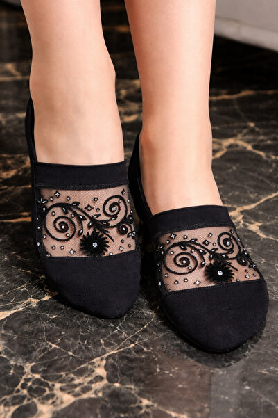 TGSocks Pack of 2 Stoned Tulle Detailed Ballerina Socks |   Stylish & Elegant...