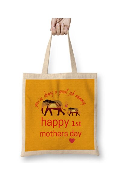 dekado Our First Mothers Day 1ST 2021 Cloth Bag Long Handle