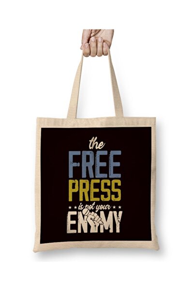 dekado Press Free Freedom Fake News Journalism Reporter Journalist Cloth Bag ...