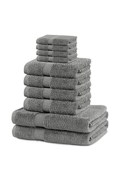 Deco King Set of 10 bath towels, cotton, Marina, 2x70x140 cm, 4x50x100 cm, 4x...