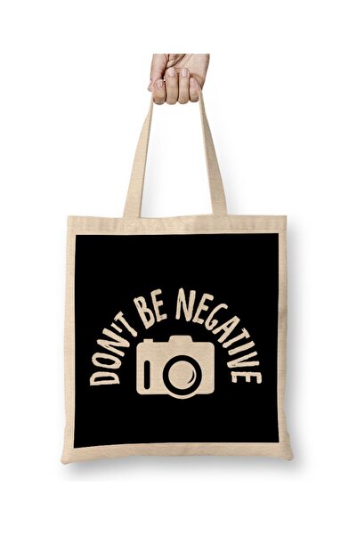 dekado حقيبة قماش للتصوير الفوتوغرافي Don t Be Negative Funny ذات مقبض طويل