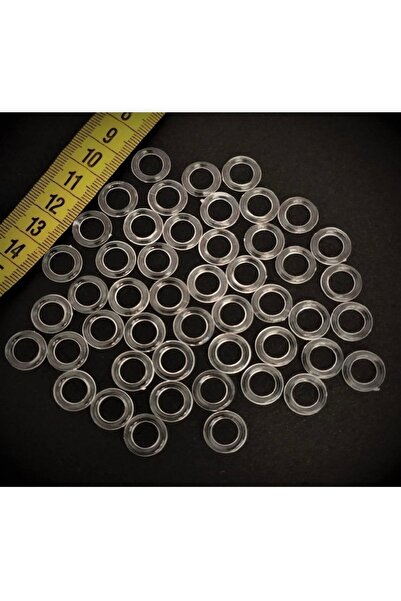 zerzembe Δαχτυλίδια για κουρτίνες, διπλούμενα δαχτυλίδια, λευκά δαχτυλίδια γι...