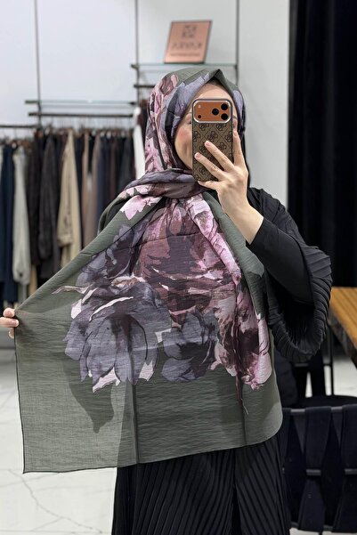 ipekevi شال تينسوفت 02296 أخضر صنوبري