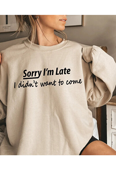 EYAX MODA Women's Printed Crew Neck Sweatshirt