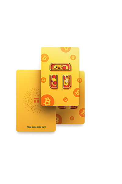 Tangem Wallet Bitcoin Pizza Day Kripto Para Cüzdanı (Nfc-Soğuk Cüzdan)(3'lü K...