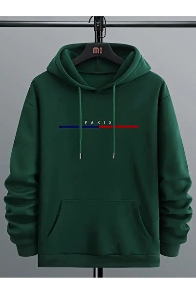EYAX MODA Unisex Printed Hooded Sweatshirt