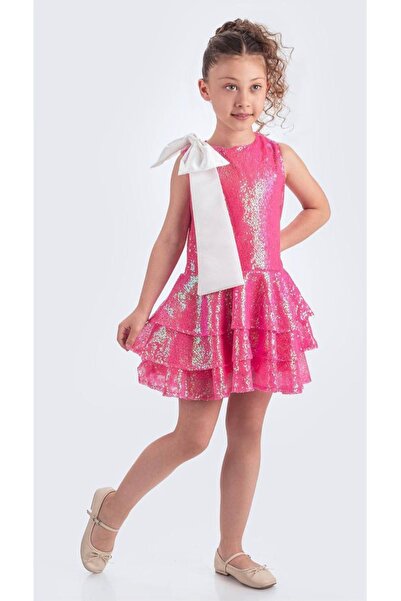 Baby Aden Φόρεμα για κορίτσια για πάρτι με σατέν κορδέλα και λεπτομέρειες από...