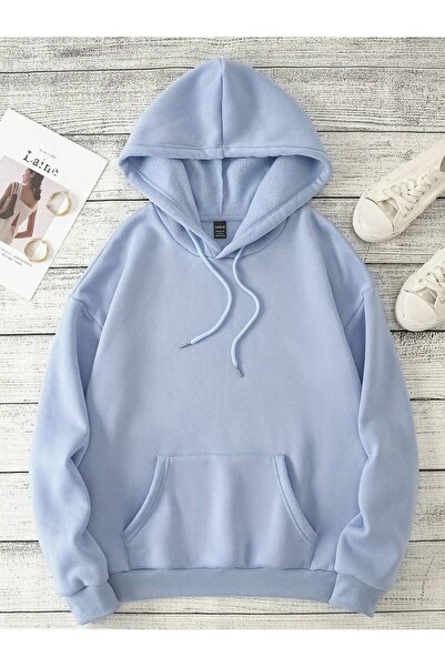 EYAX MODA Unprinted Hooded Oversize Unisex Sweatshirt Eyaxx Sportwear Company
