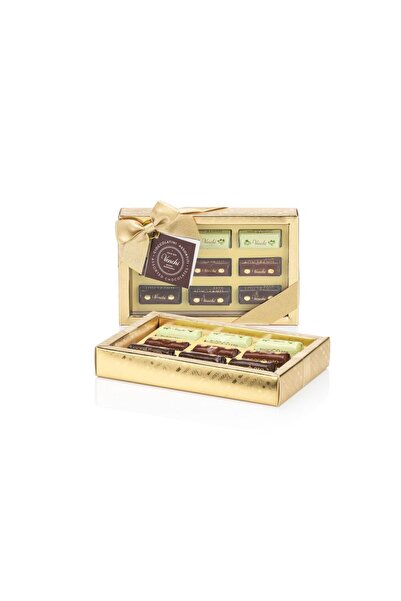 Venchi Cutie cadou aurie cu ciocolate tip lingourițe 130g