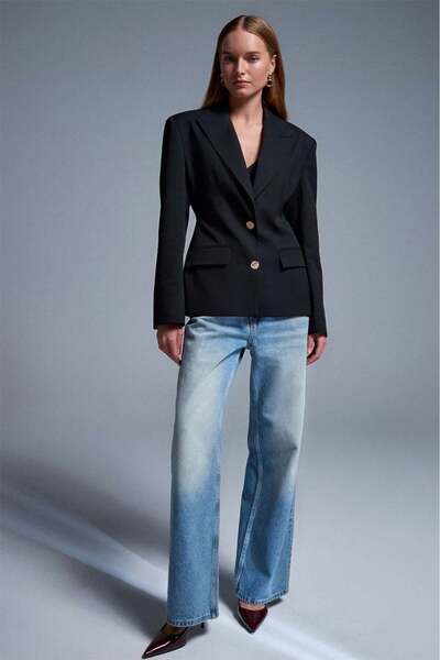 Moda Asrın Asrın Fitted Kesim Vatkalı Blazer