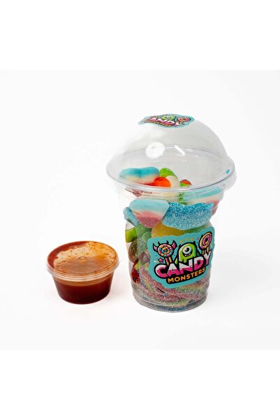 Candy Monsters كوب كبير من المزيج مع صلصة حارة
